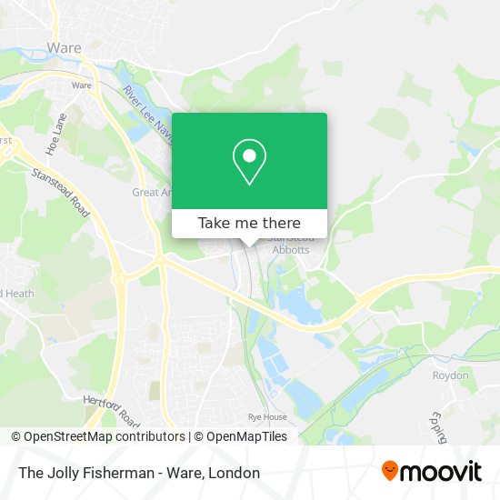 The Jolly Fisherman - Ware map