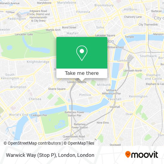 How to get to Warwick Way Stop P London in Westminster by Tube