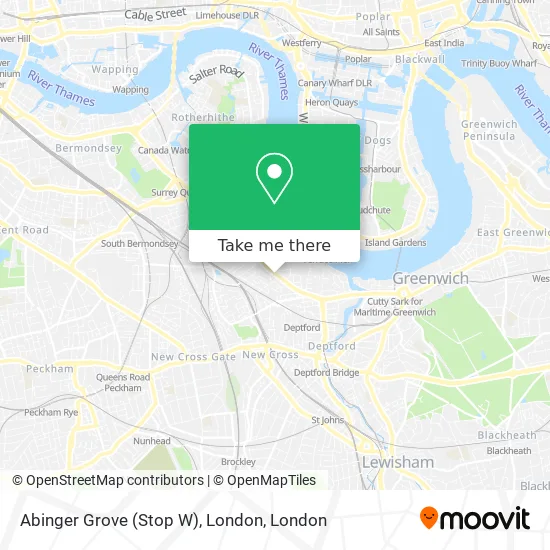 Abinger Grove (Stop W), London map