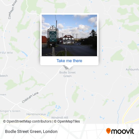 Bodle Street Green map