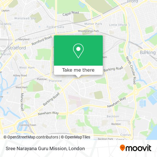 Sree Narayana Guru Mission map