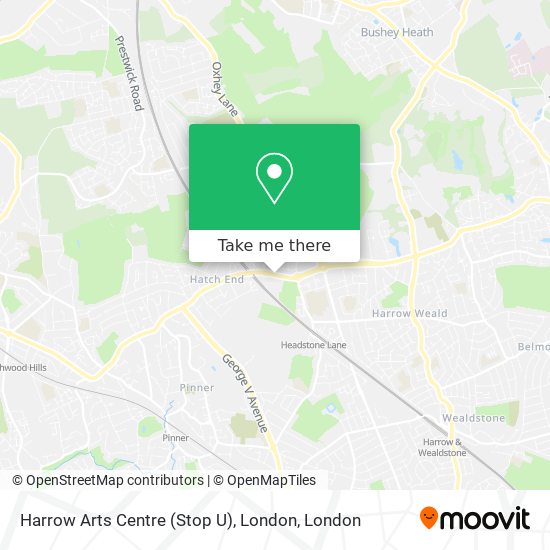 Harrow Arts Centre (Stop U), London map