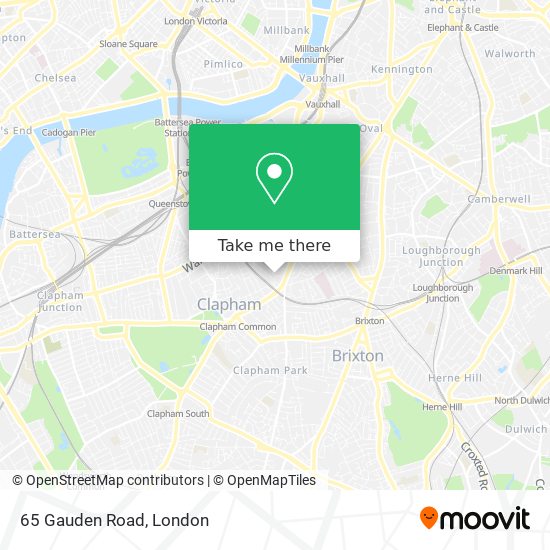 65 Gauden Road map