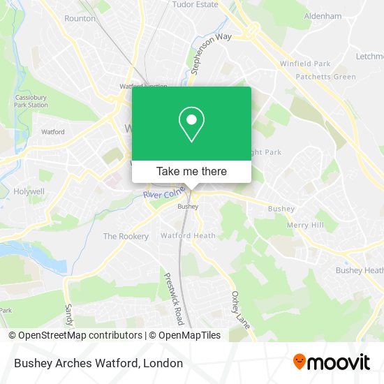 Bushey Arches Watford map
