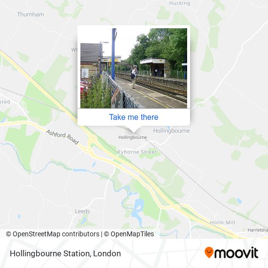 Hollingbourne Station map