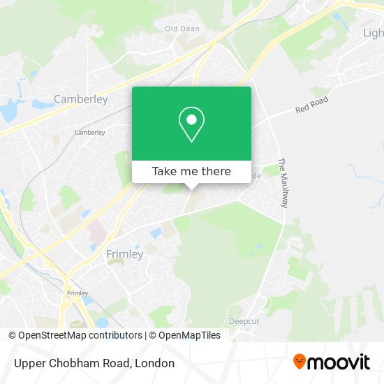 Upper Chobham Road map
