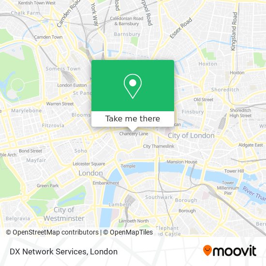 DX Network Services map