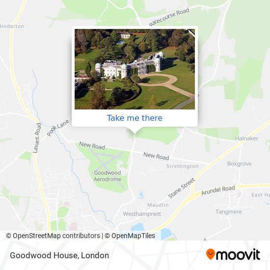 Goodwood House map