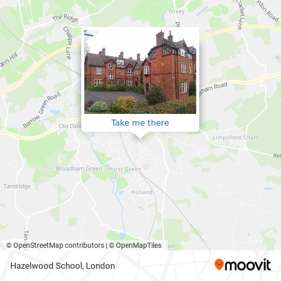 Hazelwood School map