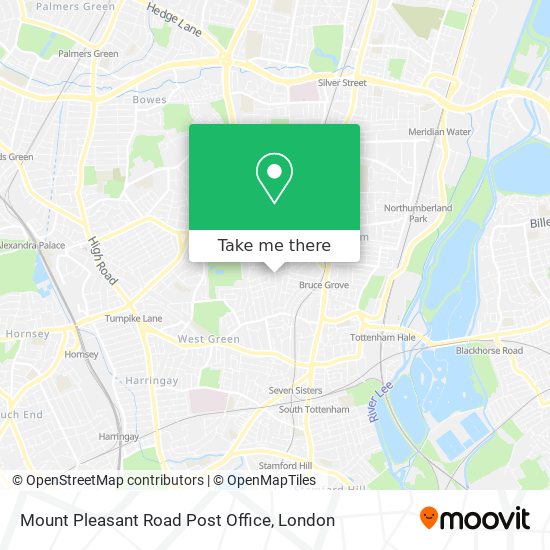 Mount Pleasant Road Post Office map