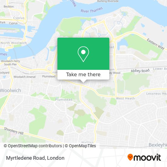 Myrtledene Road map