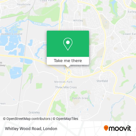 Whitley Wood Road map