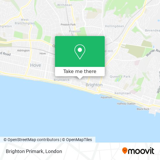 Brighton Primark map