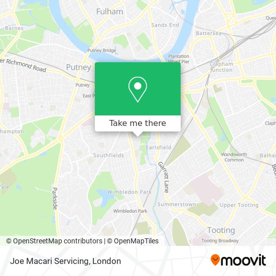 How To Get To Joe Macari Servicing In Southfields By Bus Train Or Tube