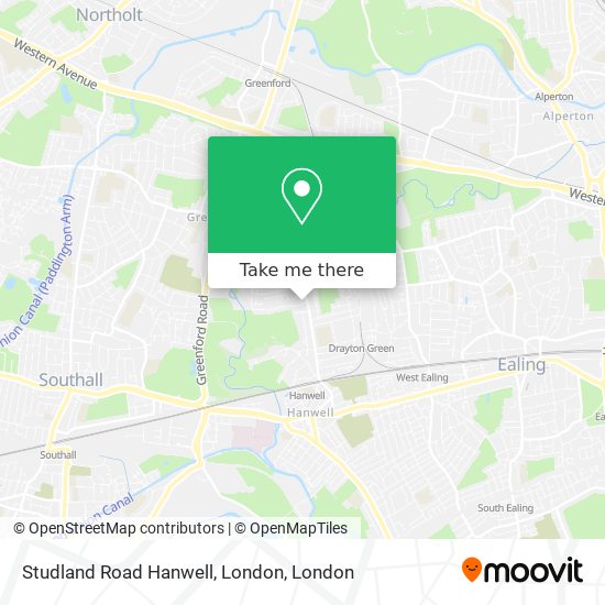 Studland Road Hanwell, London map