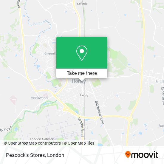 Peacock's Stores map