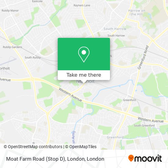 Moat Farm Road (Stop D), London map