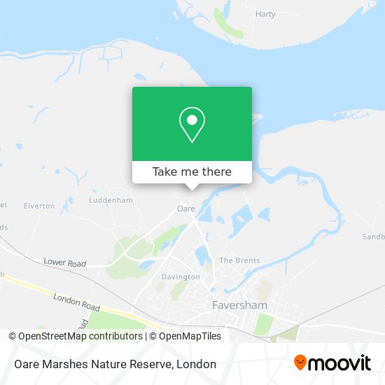 Oare Marshes Nature Reserve map