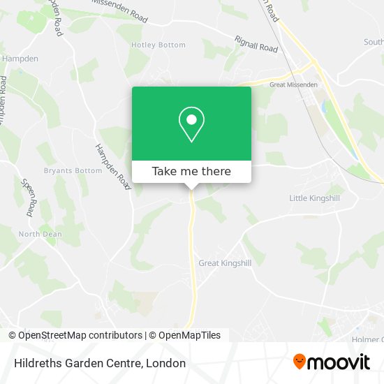 Hildreths Garden Centre map