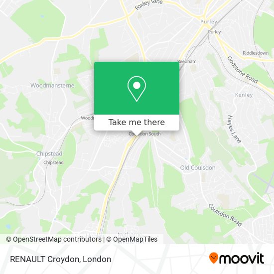 RENAULT Croydon map
