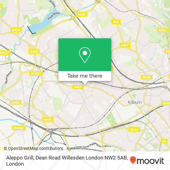 Aleppo Grill, Dean Road Willesden London NW2 5AB map