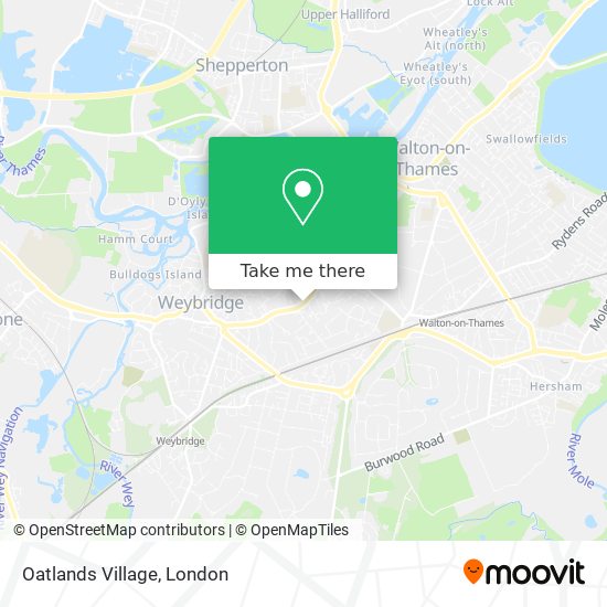 Oatlands Village map