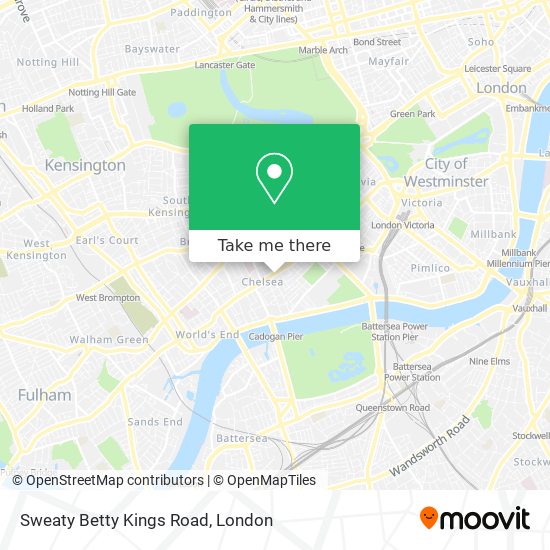 Sweaty Betty Kings Road map