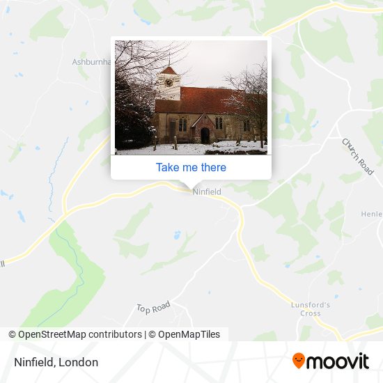 Ninfield map