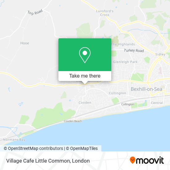Village Cafe Little Common map