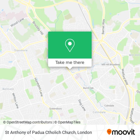 St Anthony of Padua Ctholich Church map