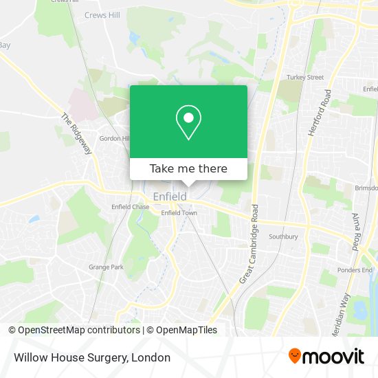 Willow House Surgery map