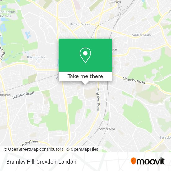 Bramley Hill, Croydon map