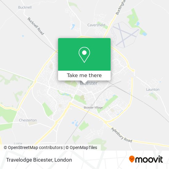 Travelodge Bicester map
