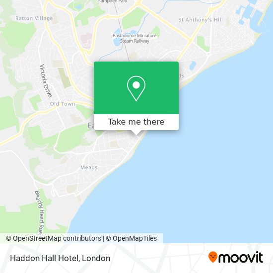 Haddon Hall Hotel map