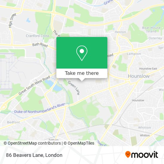 86 Beavers Lane map