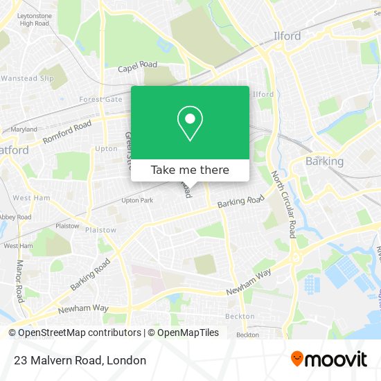 23 Malvern Road map