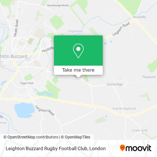 Leighton Buzzard Rugby Football Club map