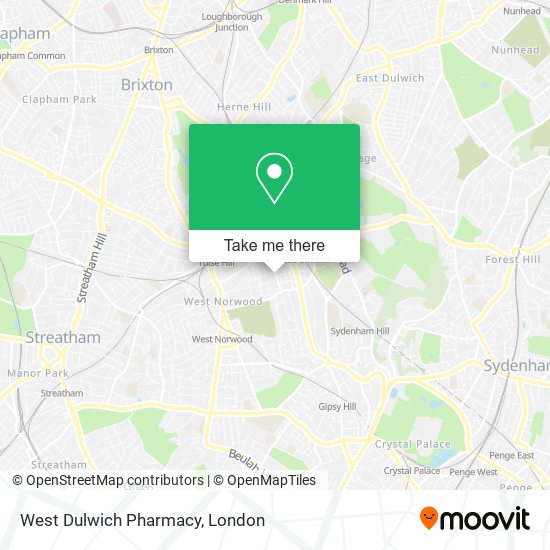 West Dulwich Pharmacy map