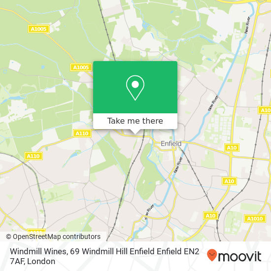 Windmill Wines, 69 Windmill Hill Enfield Enfield EN2 7AF map