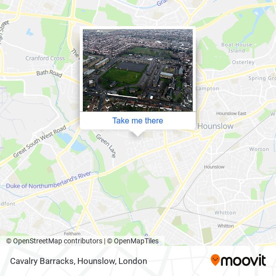 Cavalry Barracks, Hounslow map