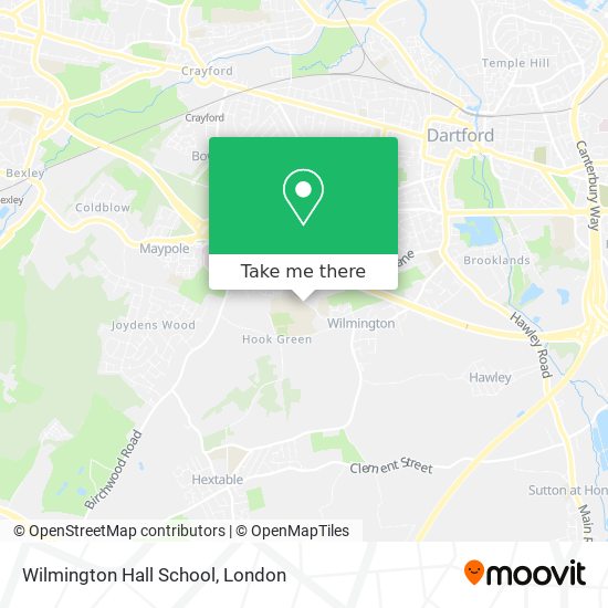 Wilmington Hall School map