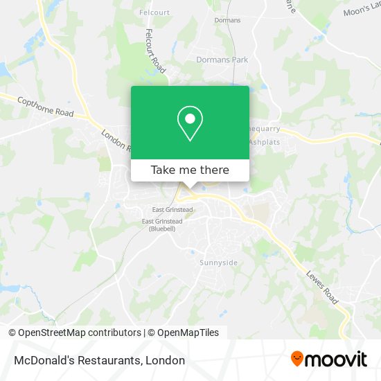 McDonald's Restaurants map