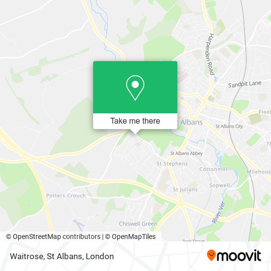 Waitrose, St Albans map