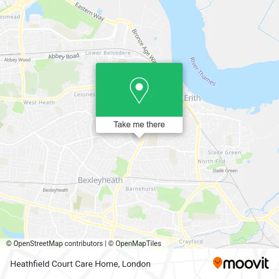 Heathfield Court Care Home map
