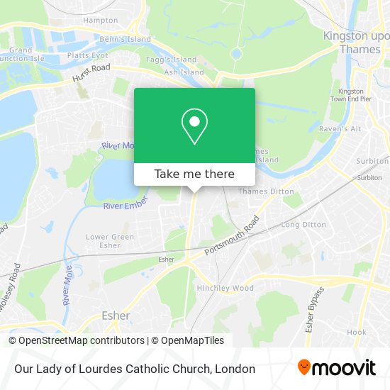 Our Lady of Lourdes Catholic Church map