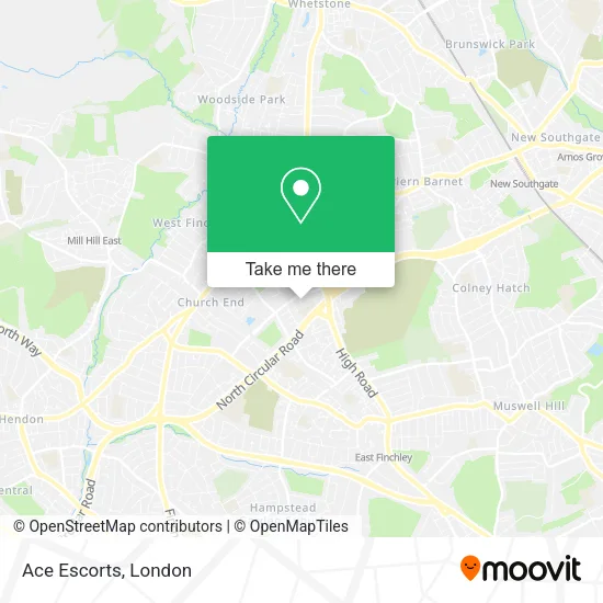 Ace Escorts map