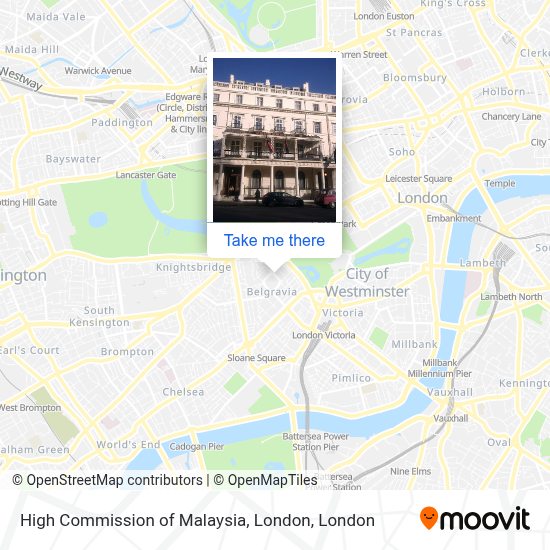 How To Get To High Commission Of Malaysia London In Belgravia By Bus Tube Or Train