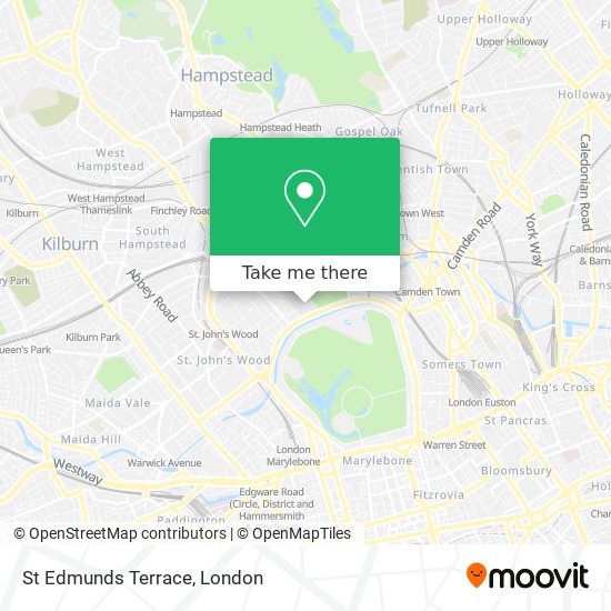 St Edmunds Terrace map