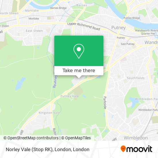 Norley Vale (Stop RK), London map