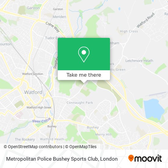 Metropolitan Police Bushey Sports Club map